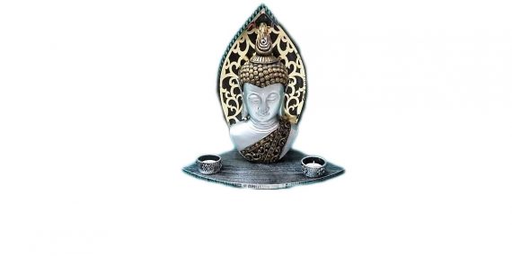 New Buddha With Decorative Candle Holder For Home