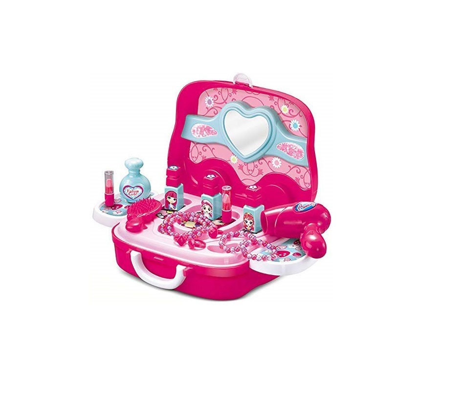 Beauty Makeup Kit for Kids with Portable Van Shaped Suitcase