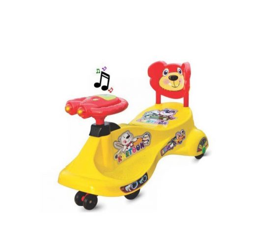 Kartoon Free Wheel Magic Rideon Swing Car By Panda