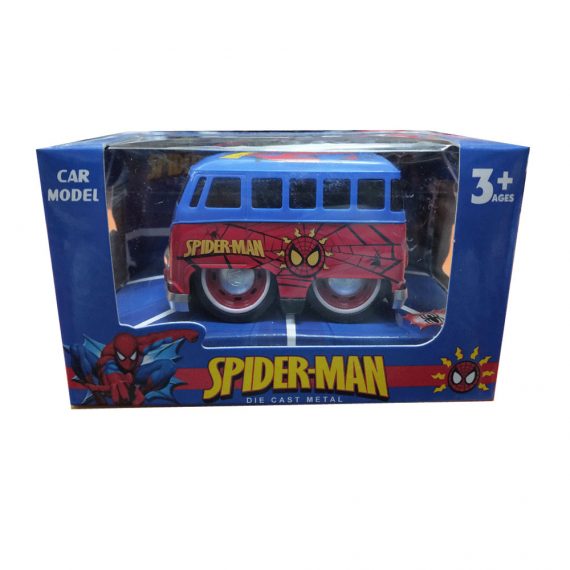 Toyoos Pull Back Spiderman Metal Body Car for Kids
