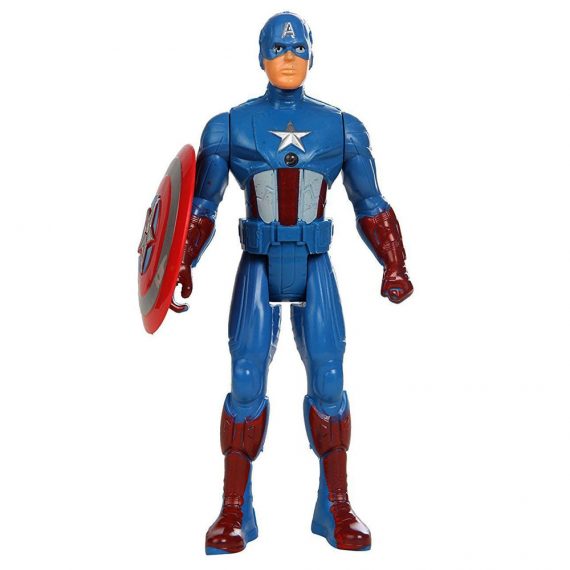 Toyoos Avengers 2 Super Hero Captain America Light On Chest Action Figure's For kids