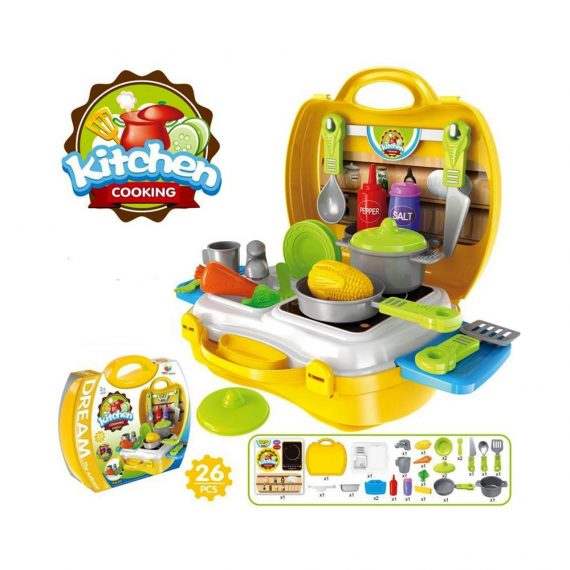 Toyoos Premium Quality Portable Dream Kitchen Play Set For Kids