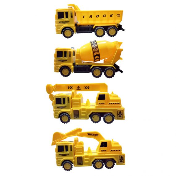 Toyoos JCB Mixture Dumper & Tank Construction Toy Vehicle Pack of 4