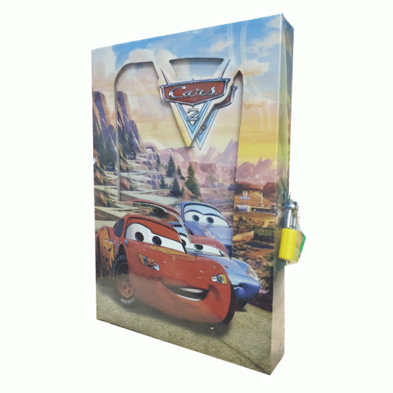 Toyoos presents Cars2 Lock Diary Gift For Childrens