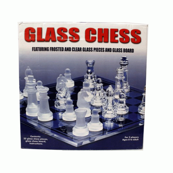 Chess Glass Pieces And Glass Board Game For Kids And Adult
