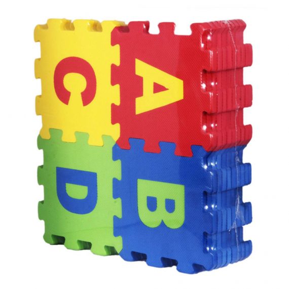 Toyoos Eva Foam Puzzle Mat ABC Numbers 0 to 9 Flooring Mat For Kids