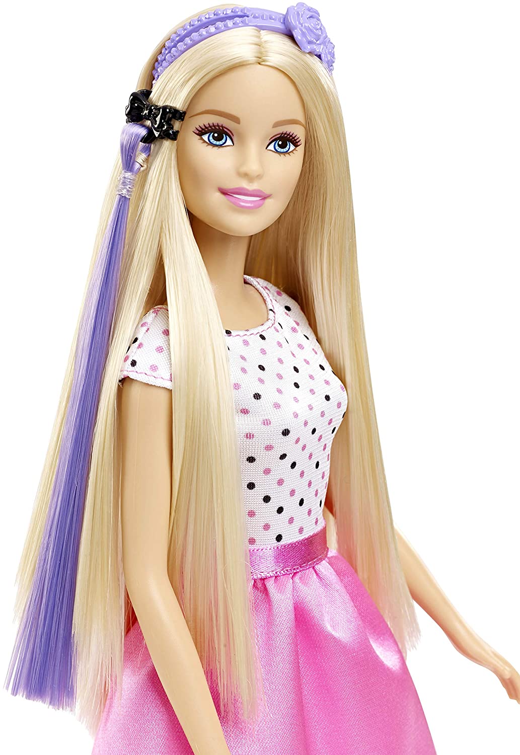 Barbie – DJP92 Doll & Playset with Hair Styling Accessories, Multi ...
