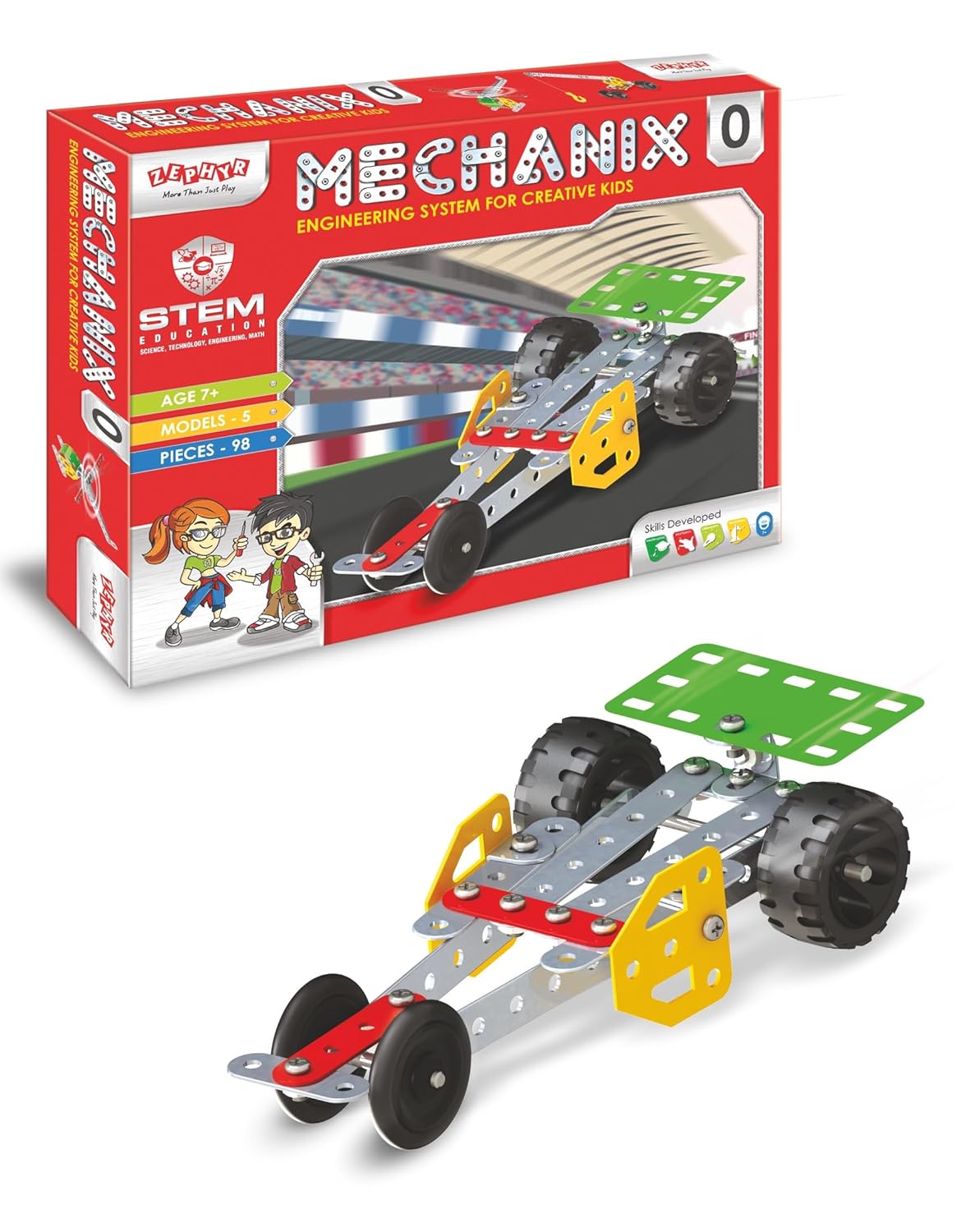 Metal Mechanix Game No-0, with Metallic Tools, an Engineering Game for Creative Kids
