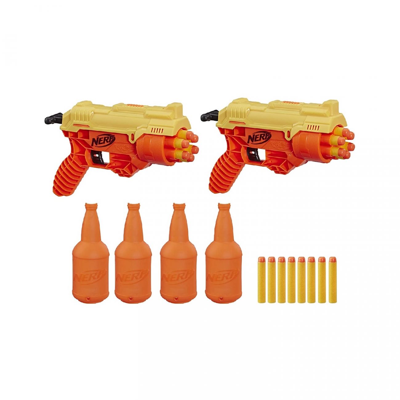 Nerf Alpha Strike Cobra RC 6 Duel Blasters Gun with Targeting Bottles ...