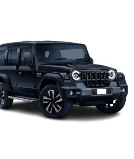 Toyoos Big Size Thar Roxx Jeep SUV Car 1:24 Scale | Premium Alloy Die-Cast Model Car with Pullback Action, Openable Doors, LED Lights & Music | Perfect Gift for Kids & Collectors | BLACK