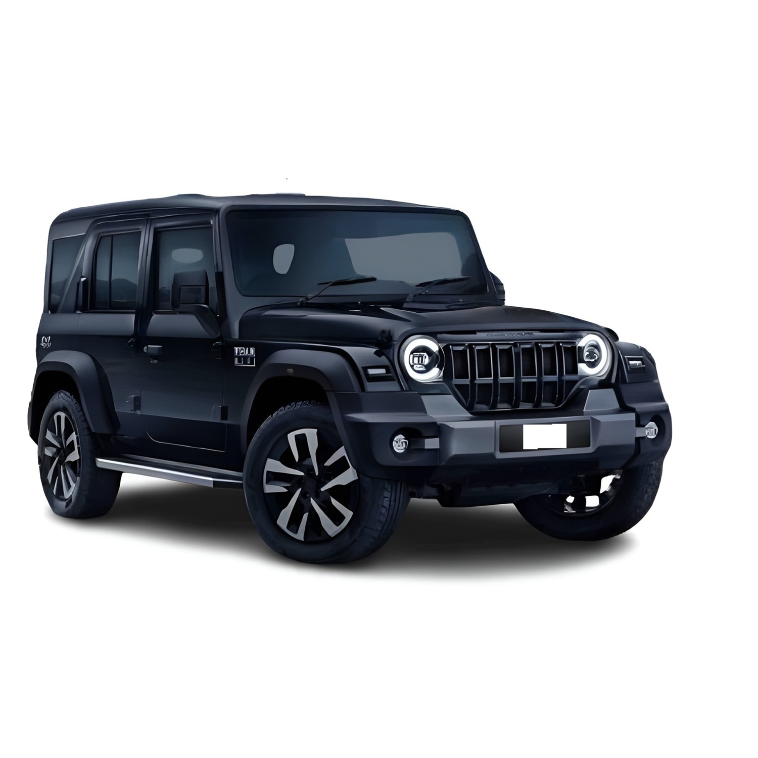 Toyoos Big Size Thar Roxx Jeep SUV Car 1:24 Scale | Premium Alloy Die-Cast Model Car with Pullback Action, Openable Doors, LED Lights & Music | Perfect Gift for Kids & Collectors | BLACK