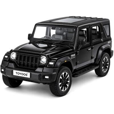 TOYOOS Big Size Thar Roxx Toy Car – 22cm Die Cast SUV with Lights & Music