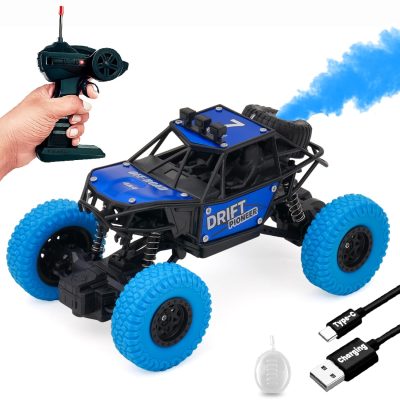 TOYOOS Remote Control Rock Crawler Drift Car with Smoke – 4x4 Off-Road Monster Truck for Kids