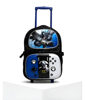 TOYOOS 22 Inch School Trolley Bag for Boys (8–14 Years) 3D Superhero Print | 5 Spacious Compartments | Waterproof Rolling Backpack with Wheels | Perfect Birthday Gift