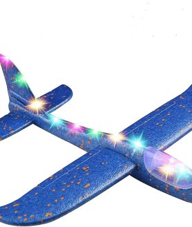 TOYOOS Hand Throw Flying Glider Plane for Kids Lightweight Foam Aeroplane Toy | Outdoor Flying Paper Glider | Party Bag Filler | Multicolor
