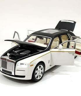 TOYOOS Rolls Royce Phantom 1:32 Die-Cast Alloy Model Car Pull Back Metal Toy Car with Lights & Music | Openable Doors, Bonnet & Boot | Premium Collectible for Kids & Car Lovers