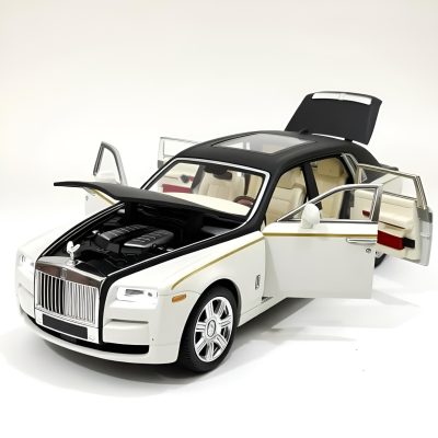TOYOOS Rolls Royce Phantom 1:32 Die-Cast Alloy Model Car Pull Back Metal Toy Car with Lights & Music | Openable Doors, Bonnet & Boot | Premium Collectible for Kids & Car Lovers