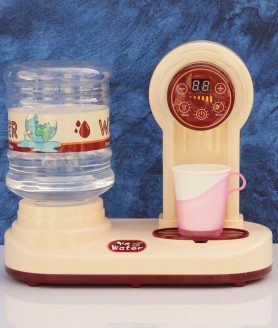 Toyoos Touch Water Dispenser Toy Set for Kids Real Water Simulation with Time Set Option | Light & Sound Effects | Interactive Kitchen Role Play Toy | Multicolor | 3+ Years