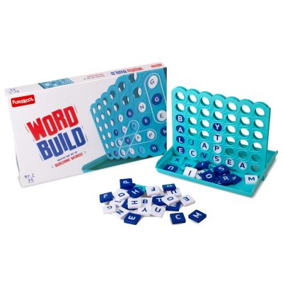 Funskool Word Build, Master the Art of Building Words Educational Strategy Board Game for Kids & Adults | 2+ Players | Family Fun Activity | Ages 6+ Years