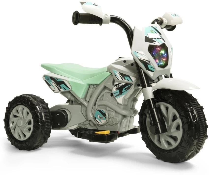 Toyoos Ride-On Electric Bike for Kids 6V Battery Operated Ride-On with Foot Accelerator, LED Lights & Music | For Boys & Girls (1–5 Years)