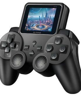 TOYOOS Handheld Gaming Console | 520 Classic Built-in Games Retro Portable Video Game Player with 3.3-Inch Vivid Color Display | Rechargeable Mini Game Box with TV Output | Gift for Kids & Adults (6–14 Years)