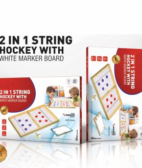 SIMARR: 2 in 1 String Hockey with White Marker Board