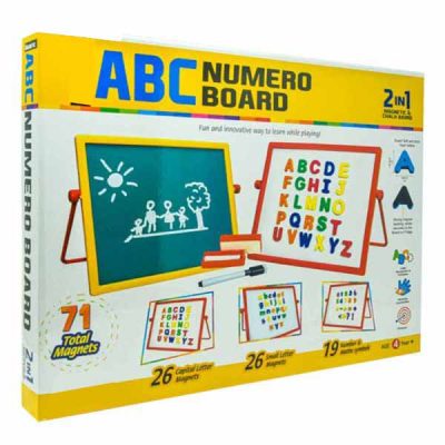 Ekta Magnetic ABC Numero Learning Board for Kids | Alphabet, Numbers & Spelling Educational Game | Preschool Learning Toy for Ages 3+