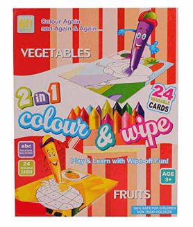 Ekta 2 in 1 Colour & Wipe (Fruits + Vegetable) Multicolor