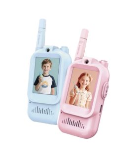 Walkie Talkie for Kids – Rechargeable Wireless Toy Camera Phone Set with Voice & Video Chat, Long Range Communication Device, Educational Interactive Toy for Boys & Girls