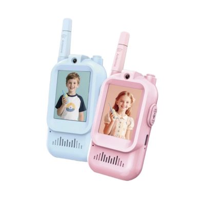 Walkie Talkie for Kids – Rechargeable Wireless Toy Camera Phone Set with Voice & Video Chat, Long Range Communication Device, Educational Interactive Toy for Boys & Girls