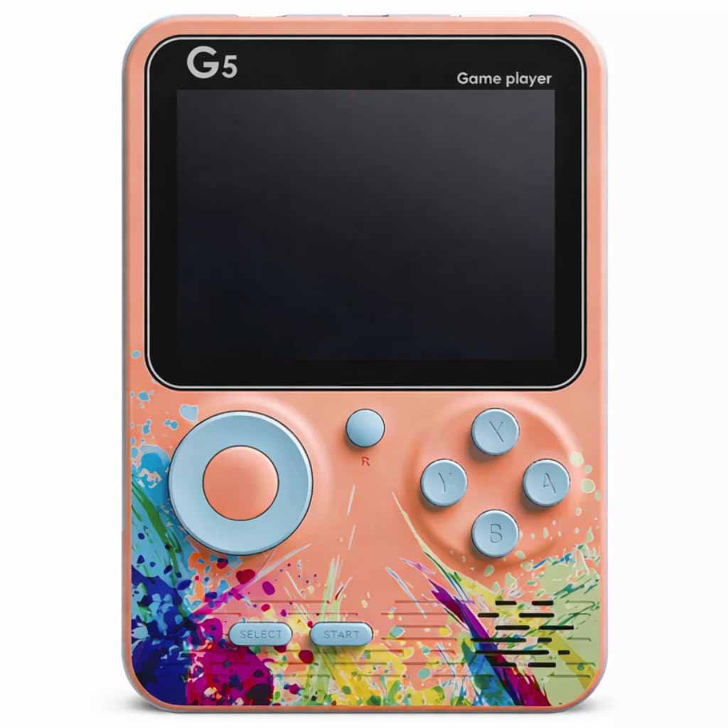 Storio G5 Handheld Game Console for Kids | Retro Gaming Device with 3.0 Inch HD Screen | 500 Built-in Classic Games | AV Output | Portable Video Game Player for Boys & Girls | Multicolour