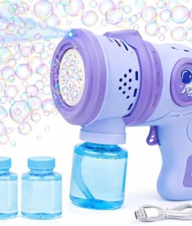Goyal's Rechargeable Big Size Bubble Machine for Kids Automatic Bubble Gun Leak-Proof Design with 2 Bubble Solution
