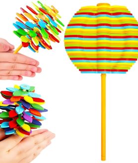 Toy Imagine Candy Flower Fidget Spinner Toy for Kids – BIS Certified Spinning Lollipop Floater Ball with Magic FlipSphere Action | Small Sensory Spring Toy for Boys & Girls Ages 3+
