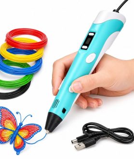 Kammateswara 3D Pen 3D Printing Pen with 3 PLA Filaments for Kids and Adults Creative Modelling, Project and Education Purpose (with Cable)