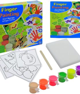 Toy Cloud Finger Painting Junior Game | 2 in 1 Sponge & Finger Painting | Smooth, Colorful Finger Paints