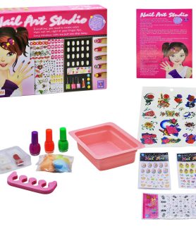EKTA Eva Nail Art Studio, Pink, Multicolor, 17 Piece