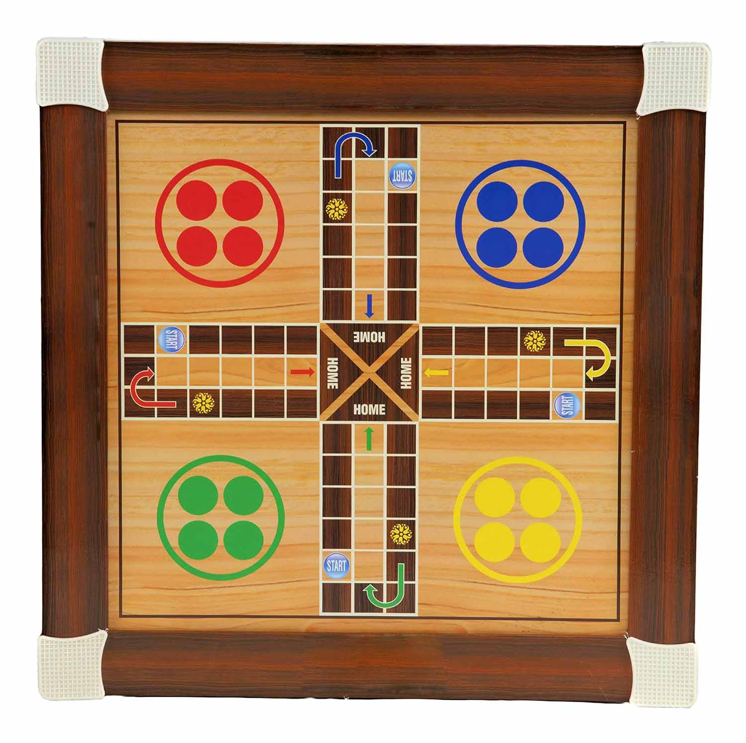 Kirat Wooden Chess and Ludo Box (Multicolour)