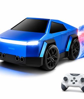 RC Drift Car for Kids with Mist Spray | Drift & 360° Spin | Follow Me & Escape Mode | LED Headlights, 3 Music Modes | USB Type-C Rechargeable Remote Control Toy Car Gift for Boys & Girls