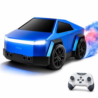 Toyoos RC Drift Car for Kids with Mist Spray, 360° Stunt & Drift Action, Follow Me & Escape Mode, LED Lights, 3 Music Modes & USB Rechargeable Remote Control Car for Boys & Girls