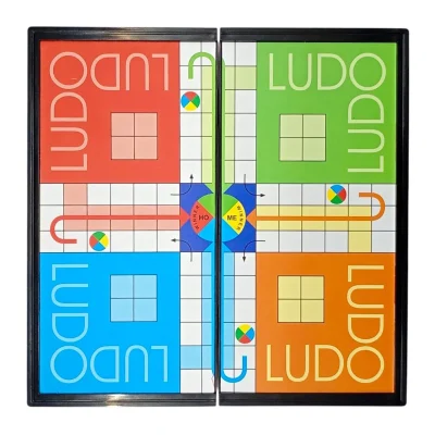 Ekta Magnetic Ludo Folding Board Game With Storage Travelling Set |5+Year