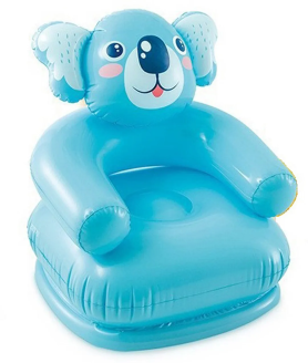 Intex Inflatable Chair for Kids | Intex Happy Animal Inflatable Sofa Chair | Portable & Foldable Chair | PVC Animal Sofa for Kids