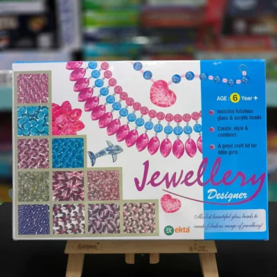 Ekta Jewellery Designer Kit for Girls | DIY Jewellery Making Craft Kit | Create Bracelets, Necklaces & Accessories | Creative Gift Toy for Ages 6+