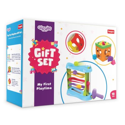 Giggles Funskool My First Playtime Gift Set 3-in-1 | Baby Learning & Activity Toy