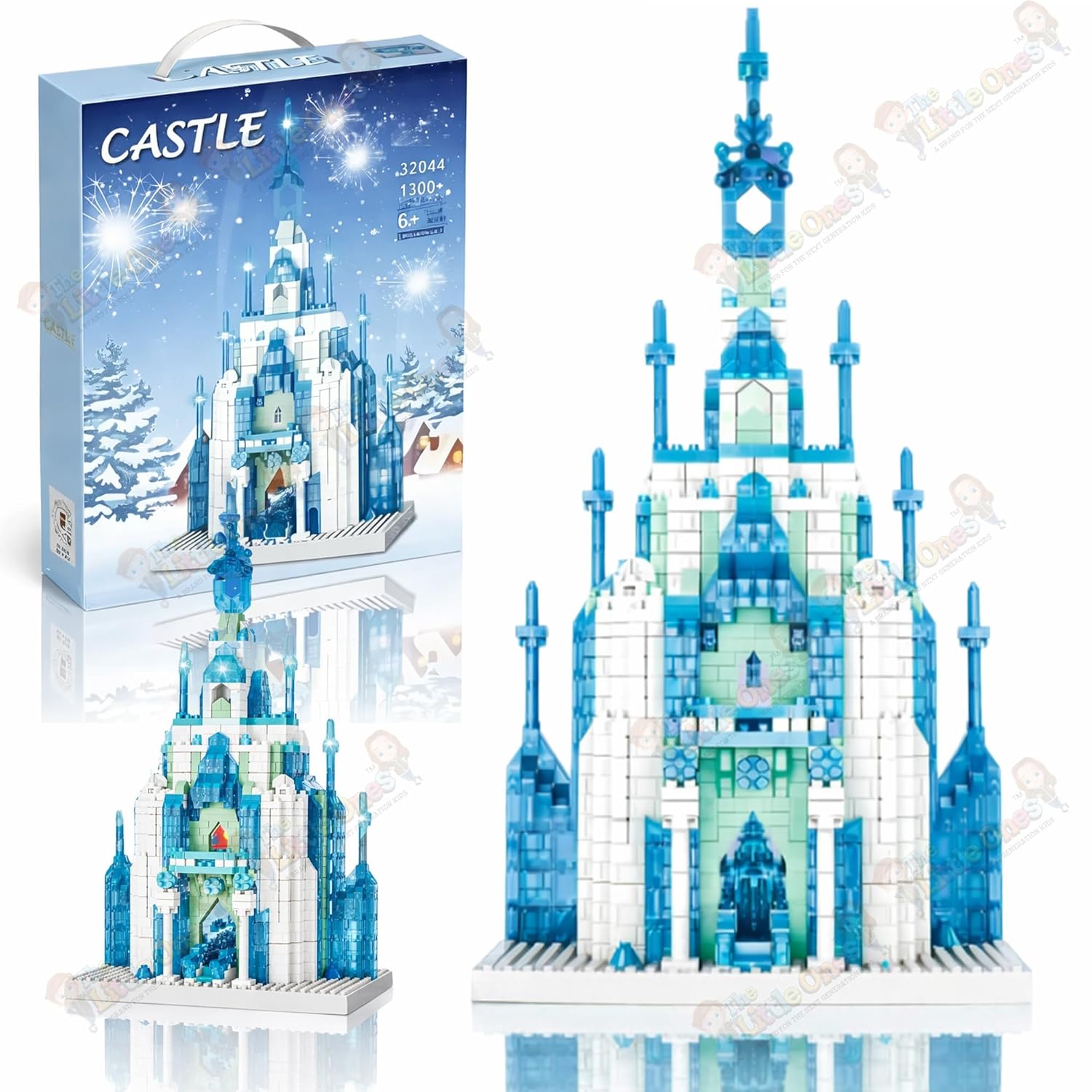 Toyoos Ice Palace Building Blocks 1300+ PCS Frozen Castle Toy for Kids