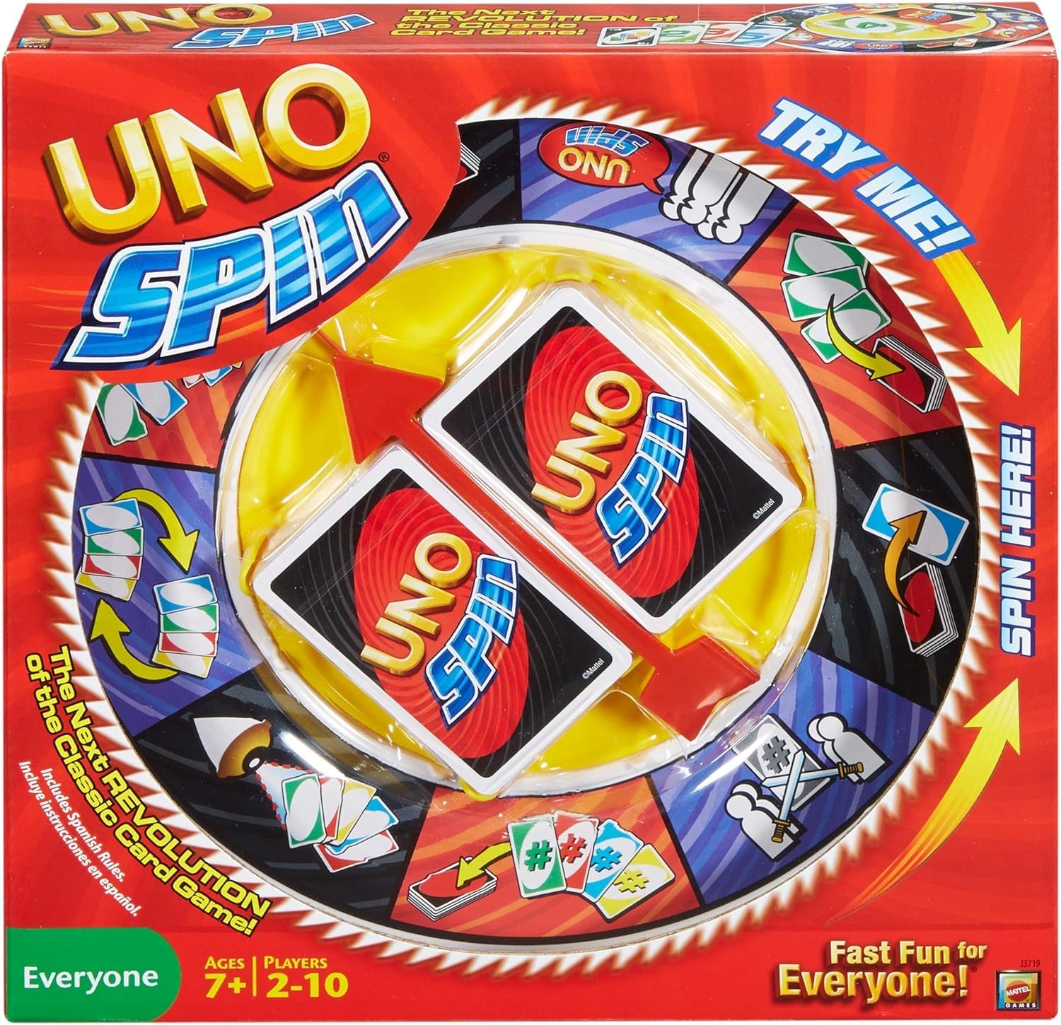 Toyoos Spin Wheel Card Game – Fun Family & Party Game for Kids & Adults | 2-10 Players | Ages 7+