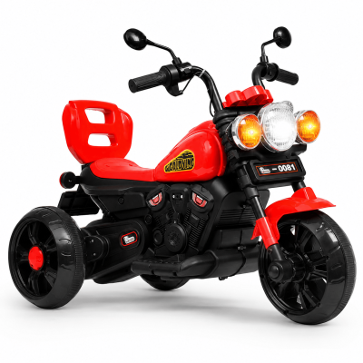 TOYOOS Goldwing Battery Operated Ride-On Bike for Kids (Red)
