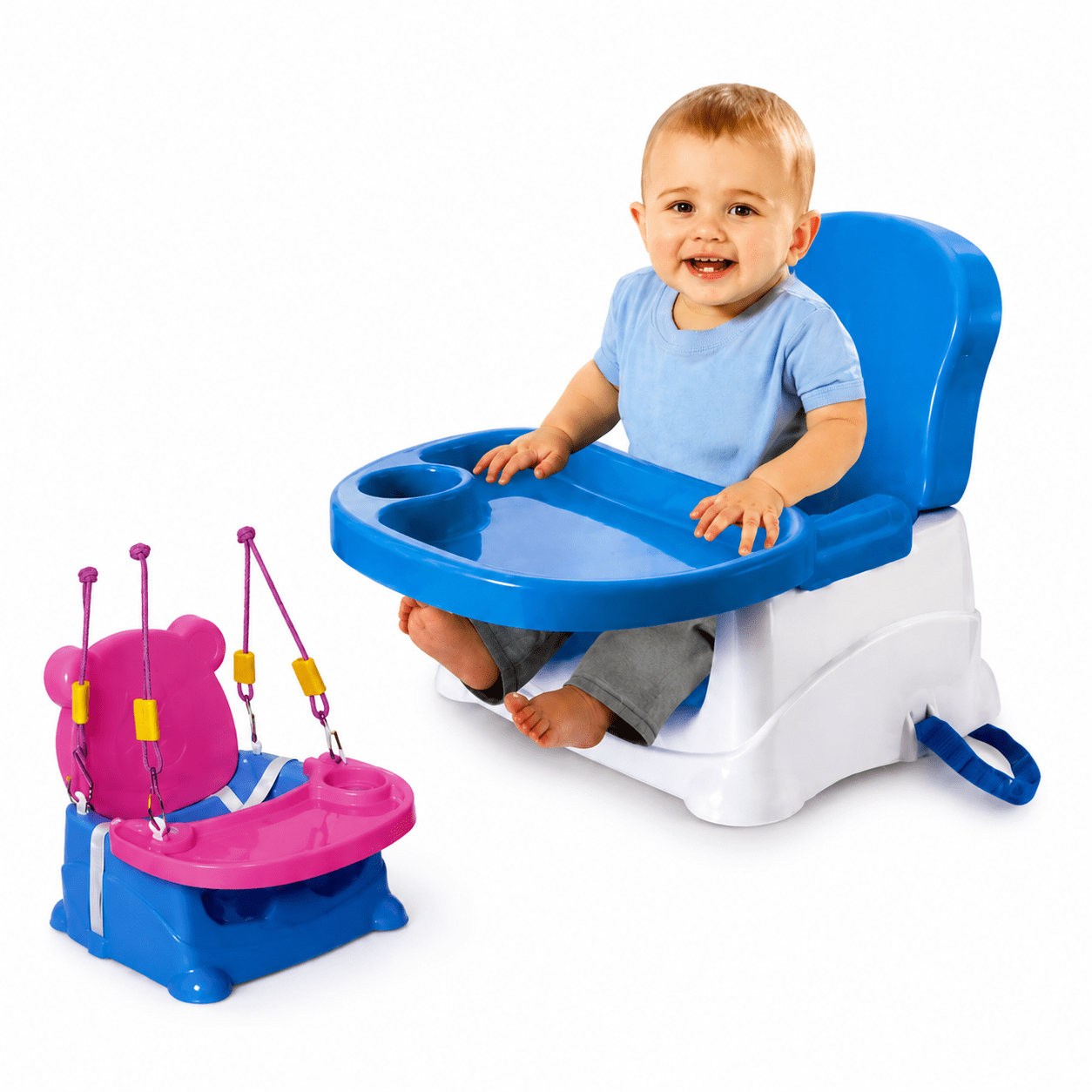 Honey Bee 6 in 1 Multi-Functional Baby Feeding Chair & Booster Seat with Swing, Bath Seat & Car Seat (0–3 Years)