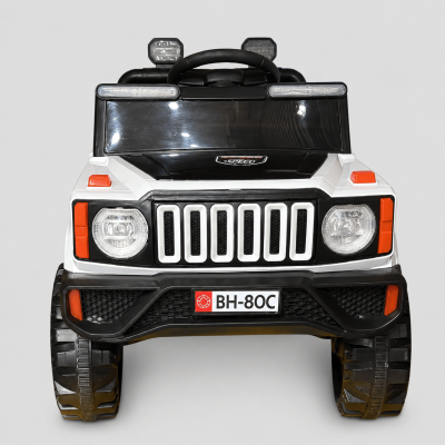 Toyoos Kids Electric Ride-On Jeep Car White for Kids 3-10 Years with Remote Control LED Lights Music SUV Toy Car