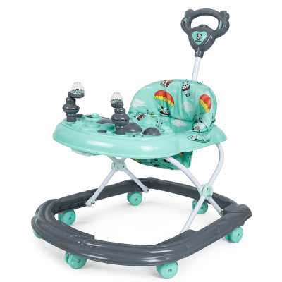 Toyoos Baby Walker 111 with Music & Push Handle | Foldable Walker for Babies (9+ Months)