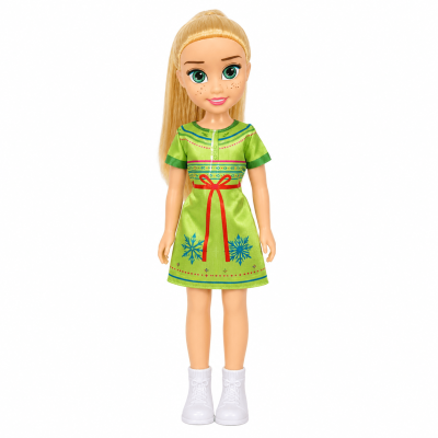 Toyoos Snow Sister Doll Small 30 cm | Cute Princess Doll with Green Dress | Kids Pretend Play Toy